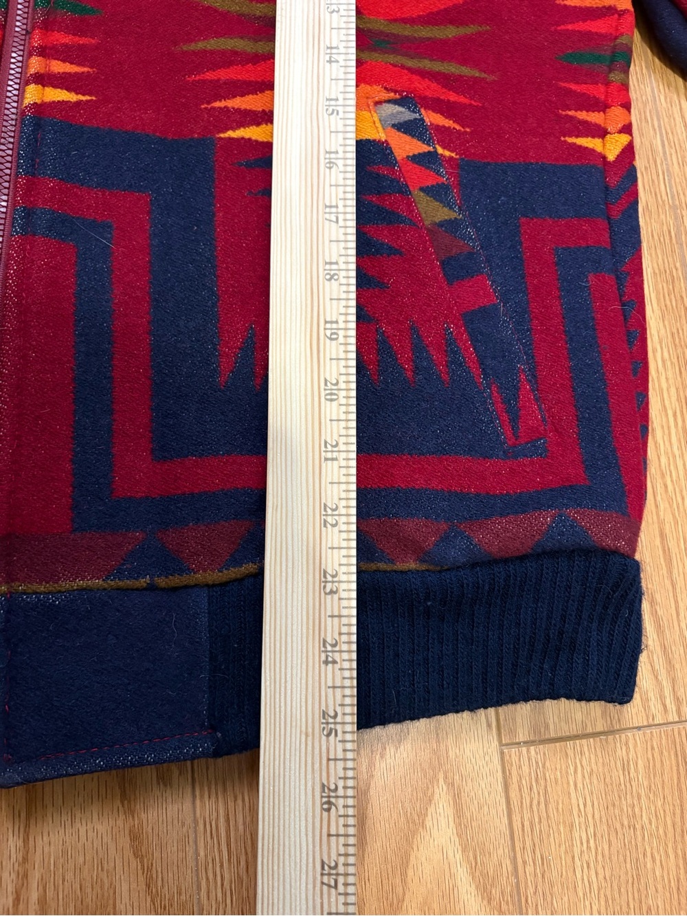 Pendleton High grade Western wear Aztec navajo red jacket size M - Picture 6 of 12